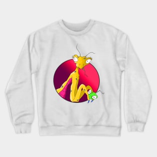 Praying Mantis caught eating her partner Crewneck Sweatshirt